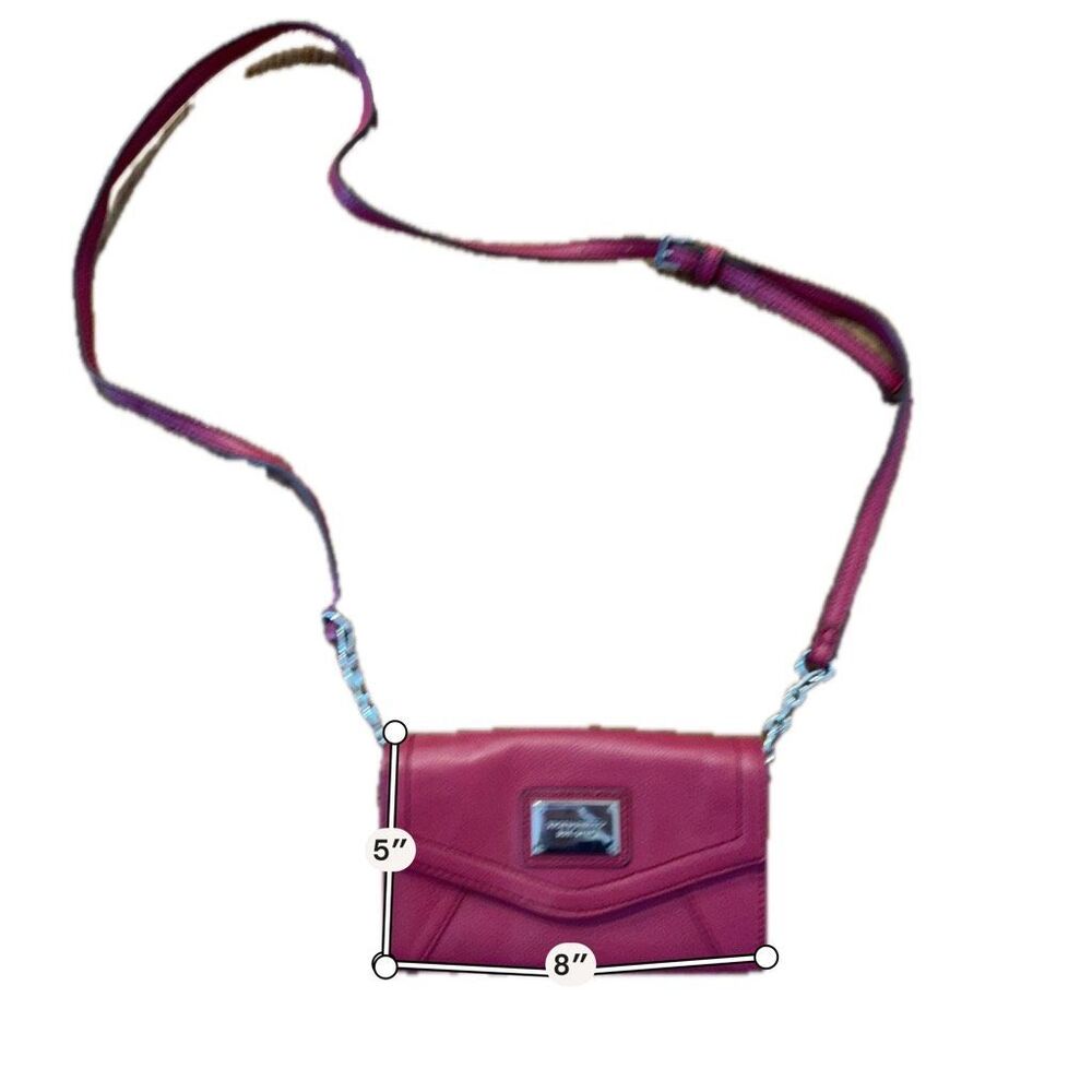 Tignanello red crossbody bag genuine leather 8βx5β - Picture 3 of 7
